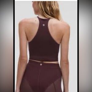 Lululemon Nulu High-Neck Mesh-Hem Tank